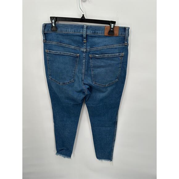 MADEWELL AG149 Petite 10" High Rise Skinny Button Fly Denim Jean // 30P - Picture 7 of 9